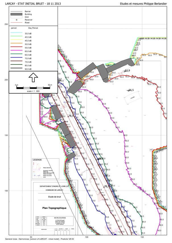 Modélisation de la propagation sonore 44 proche Nantes - EMPB SARL Philippe BERLANDIER
